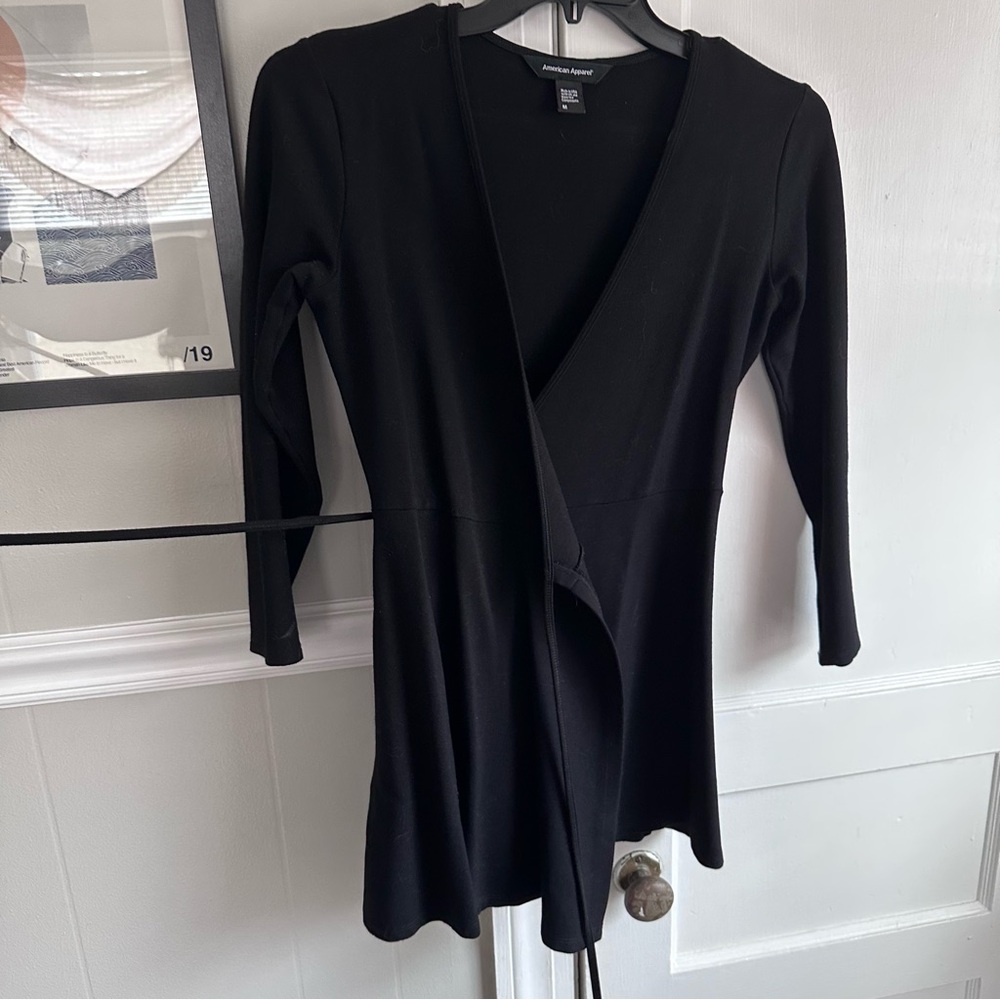 American Apparel Mini Wrap Dress - Picture 5 of 10